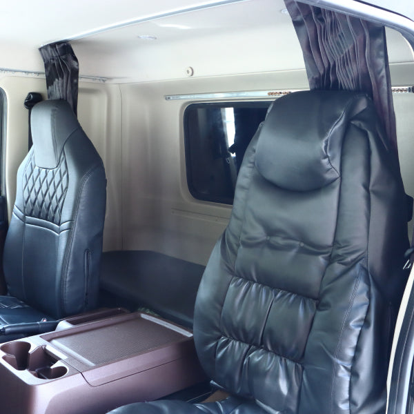 ジェットイノウエ トラックカーテン りらか センターカーテン ハイルーフ ブラック