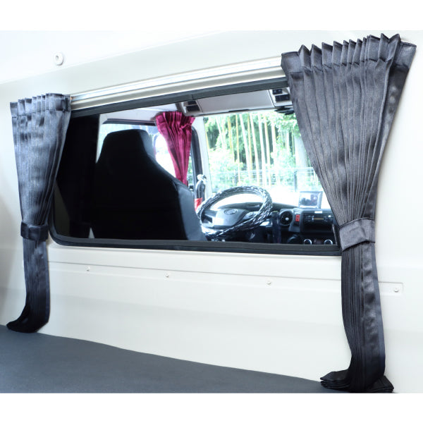 ジェットイノウエ トラックカーテン りらか リアベット サイド ブラック