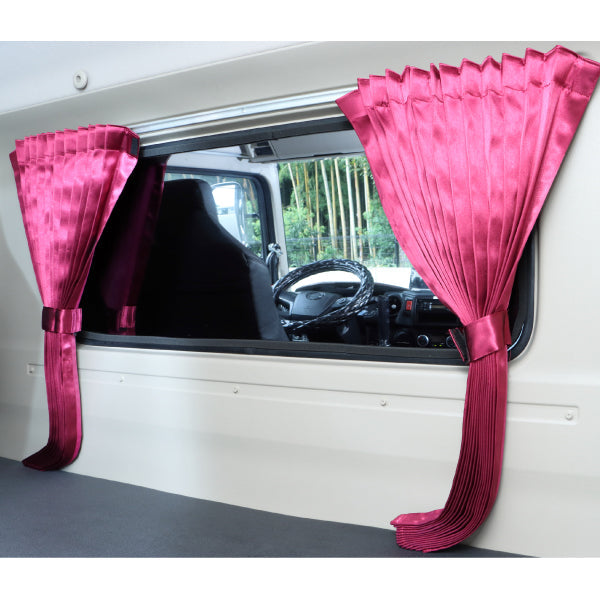 ジェットイノウエ トラックカーテン りらか リアベット サイド ワインレッド