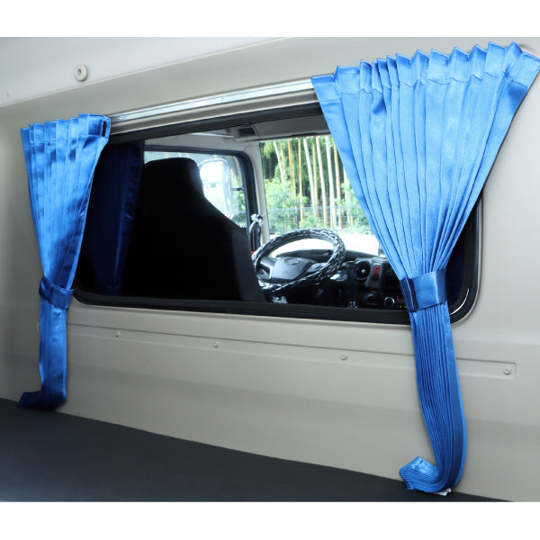 ジェットイノウエ トラックカーテン りらか リアベット サイド ブルー