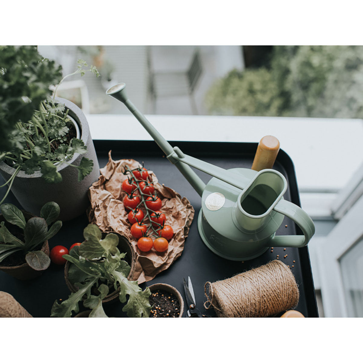 Handy Indoor ジョウロ ガーデニング 0.7L サルビアグリーン