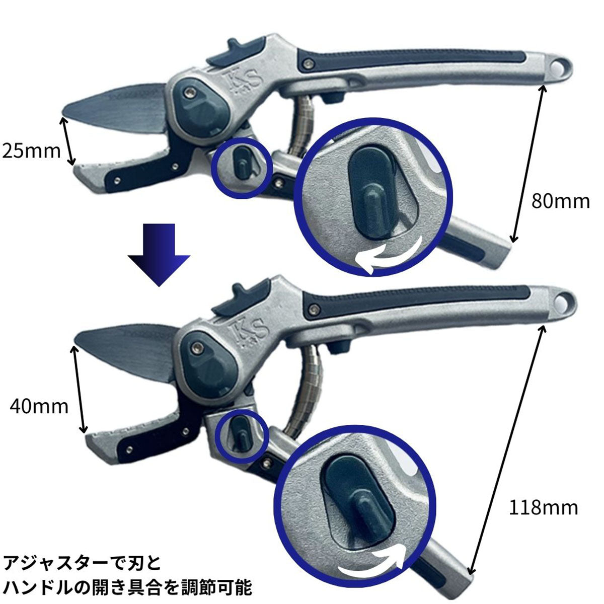 Eversharp Hard Wood Secateurs  堅木用剪定ばさみ