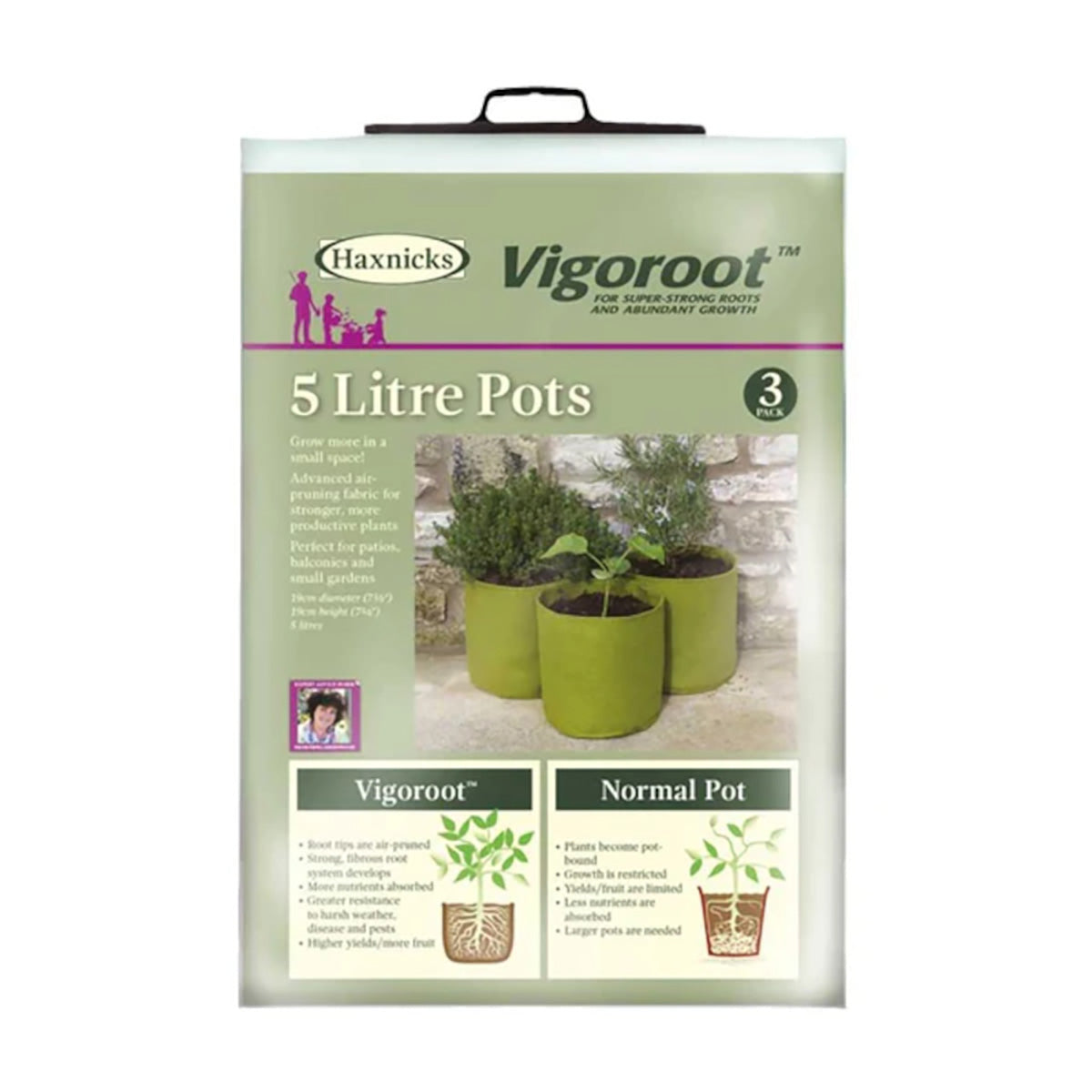 Vigoroot Pots 5L 3-pack 布製鉢 プランター 3枚入り