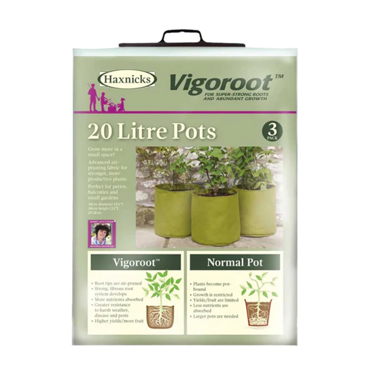 Vigoroot Pots 20L 3-pack 布製鉢 プランター 3枚入り