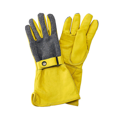 Luxury Leather Gauntlet Gloves Ladies Medium ガーデニング グローブ レディース Mサイズ