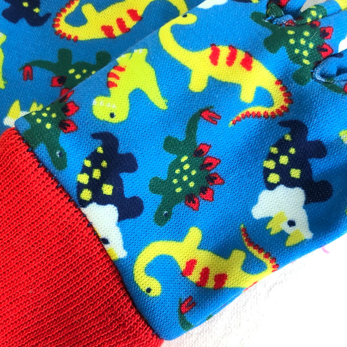Kids Dinosaur Gardening Gloves 子供用 ガーデニング グローブ  恐竜 ブルー