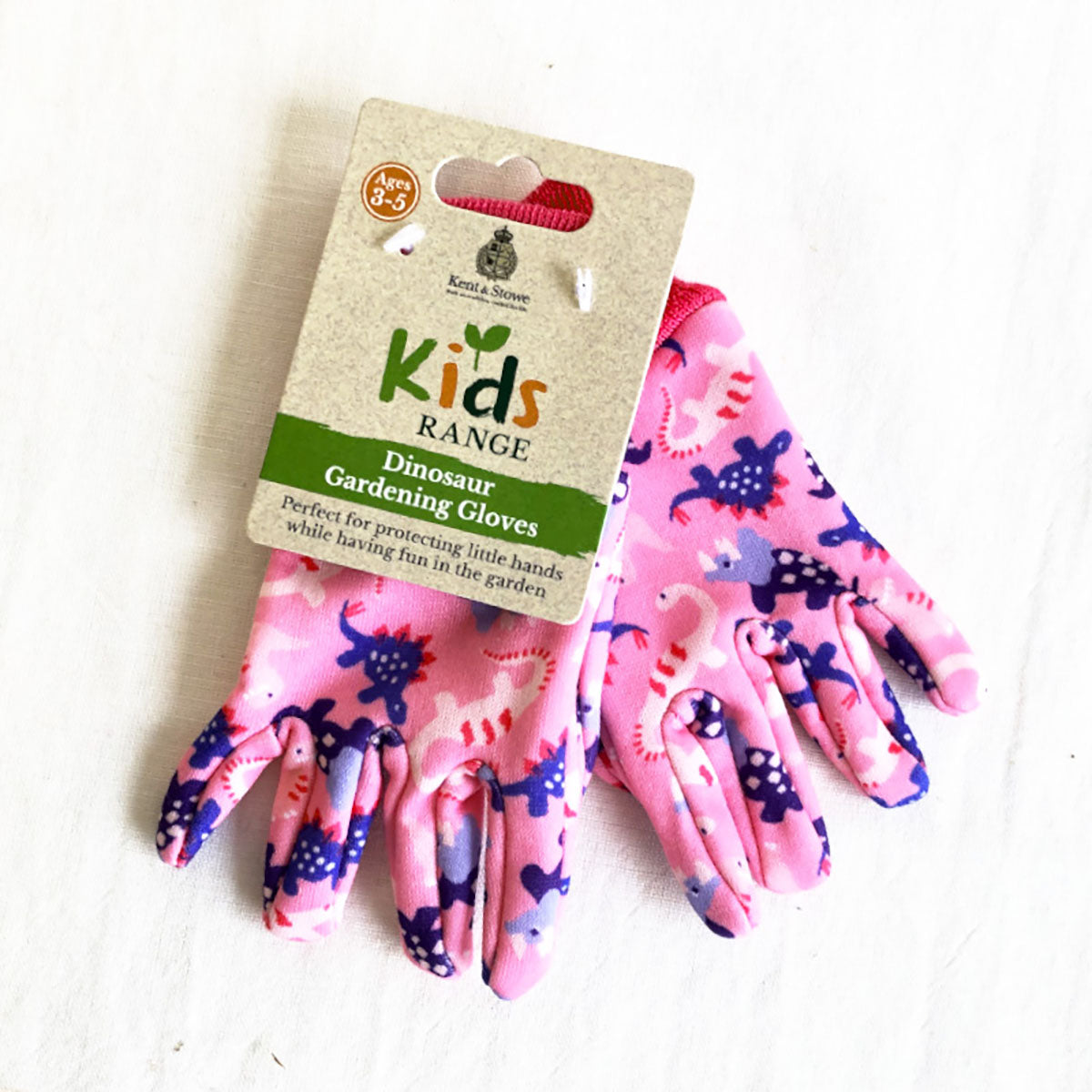 Kids Dinosaur Gardening Gloves 子供用 ガーデニング グローブ  恐竜 ピンク