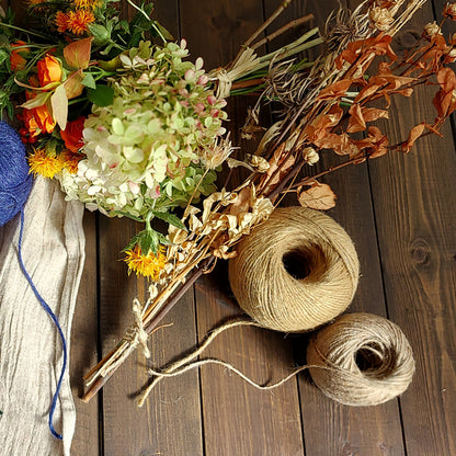 Jute Natural Twine 麻ひも 80m ナチュラル