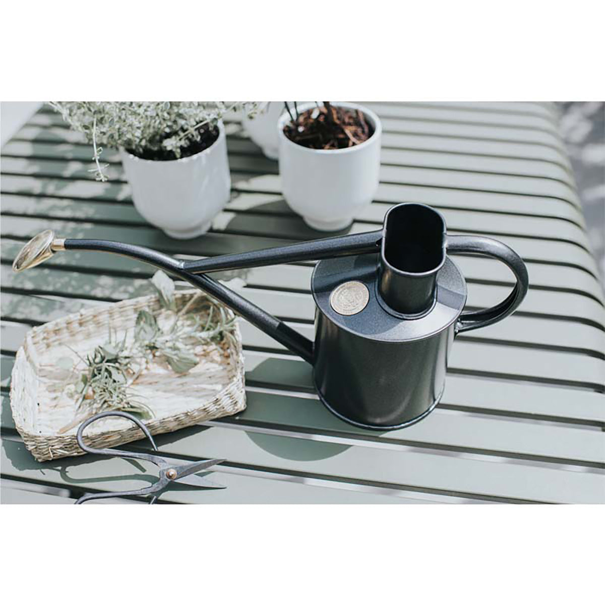 Metal Indoor 1L 金属製 じょうろ ガーデニング グラファイト