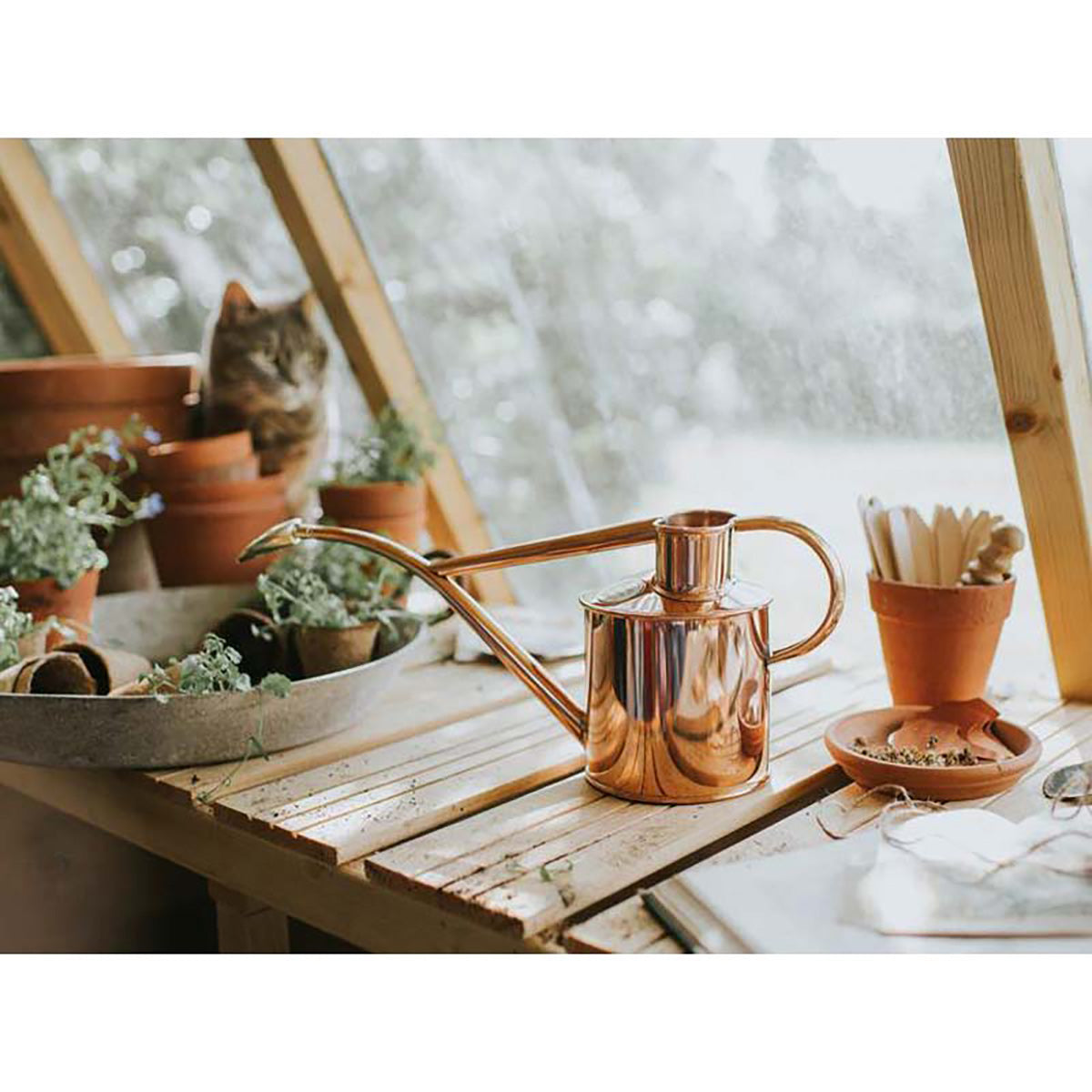 Metal Indoor 1L 金属製 じょうろ ガーデニング カッパー