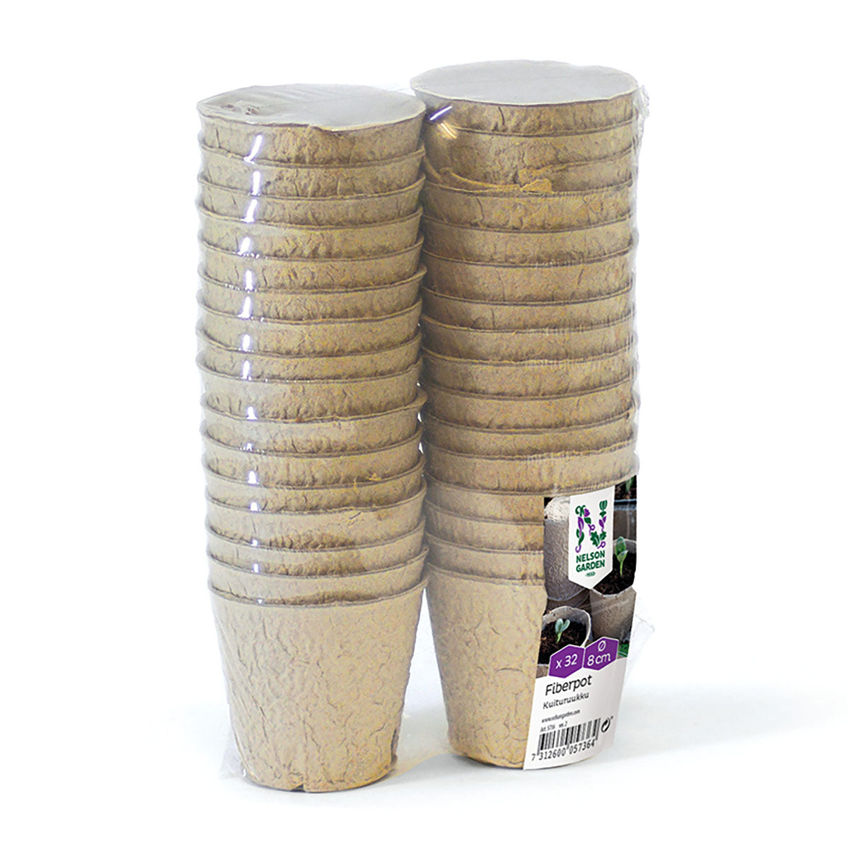 Fibre Pot Round ファイバーポット 丸型 8cm×32個入り