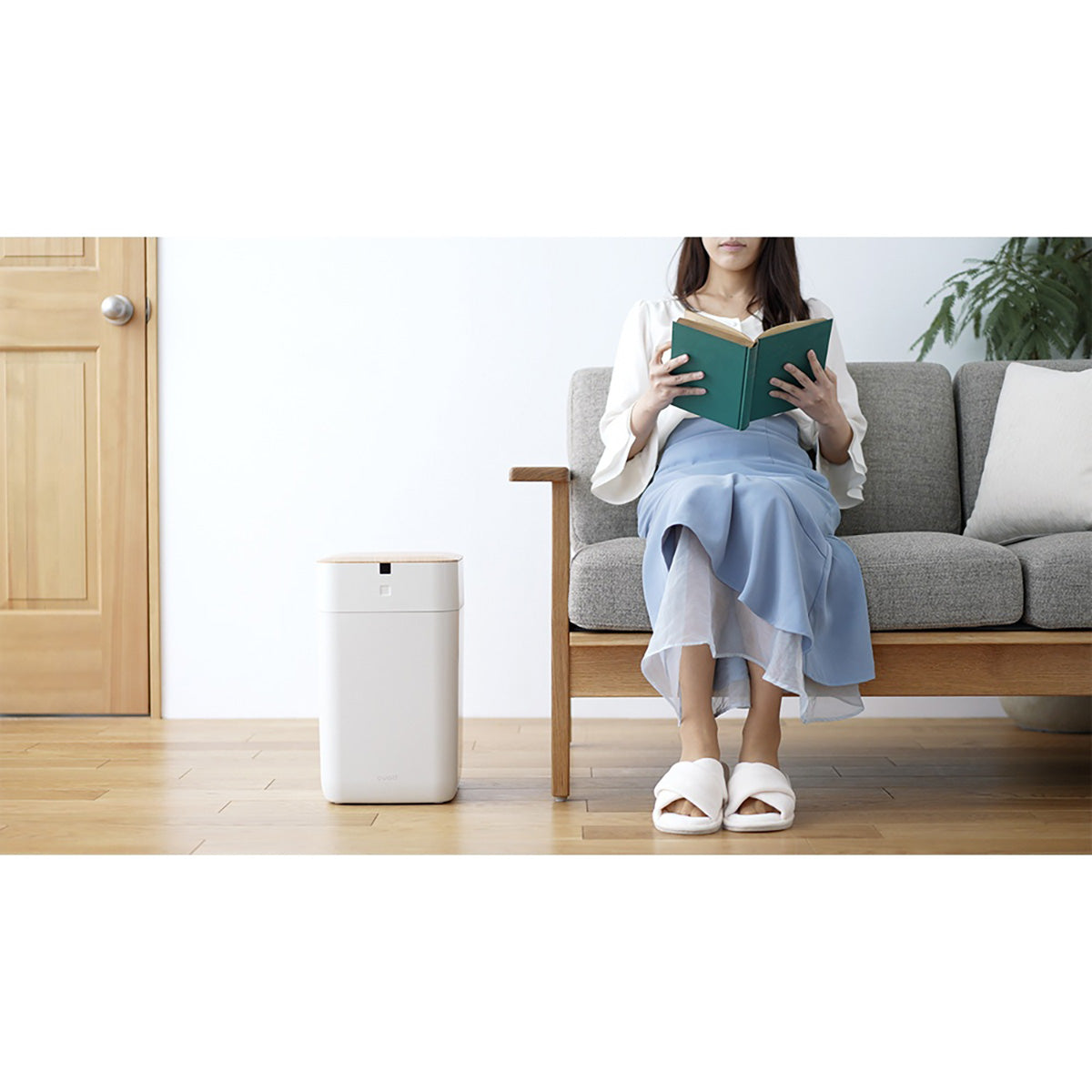 全自動スマートゴミ箱　ＥＬＢＩＮ（エルビン）１５Ｌ　ホワイト