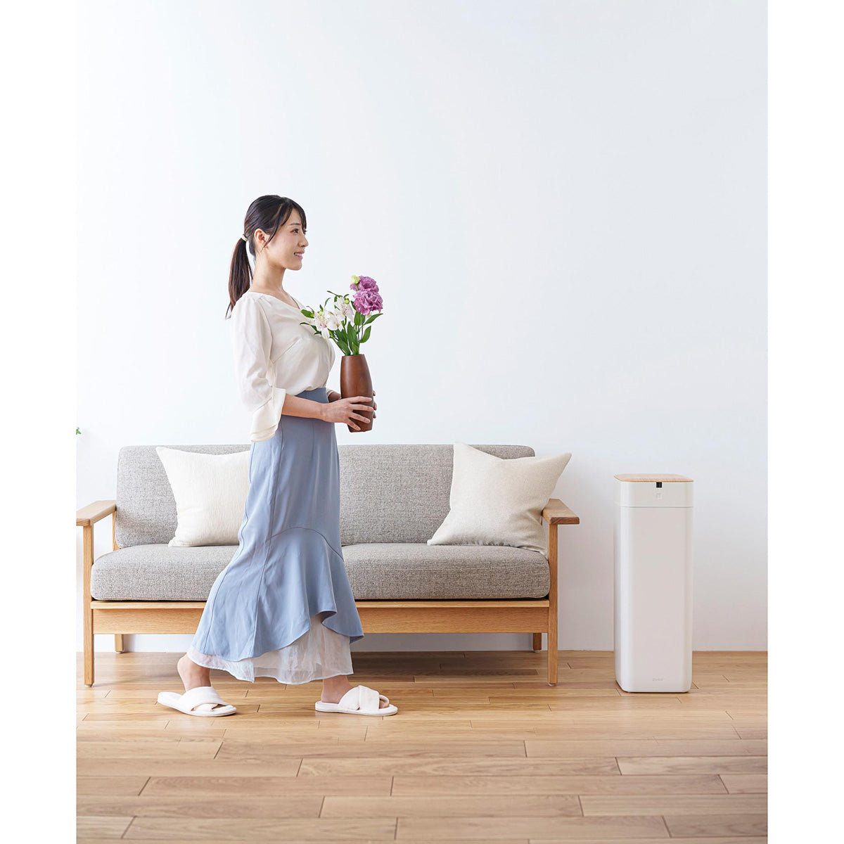 全自動スマートゴミ箱　ＥＬＢＩＮ（エルビン）３０Ｌ　ホワイト