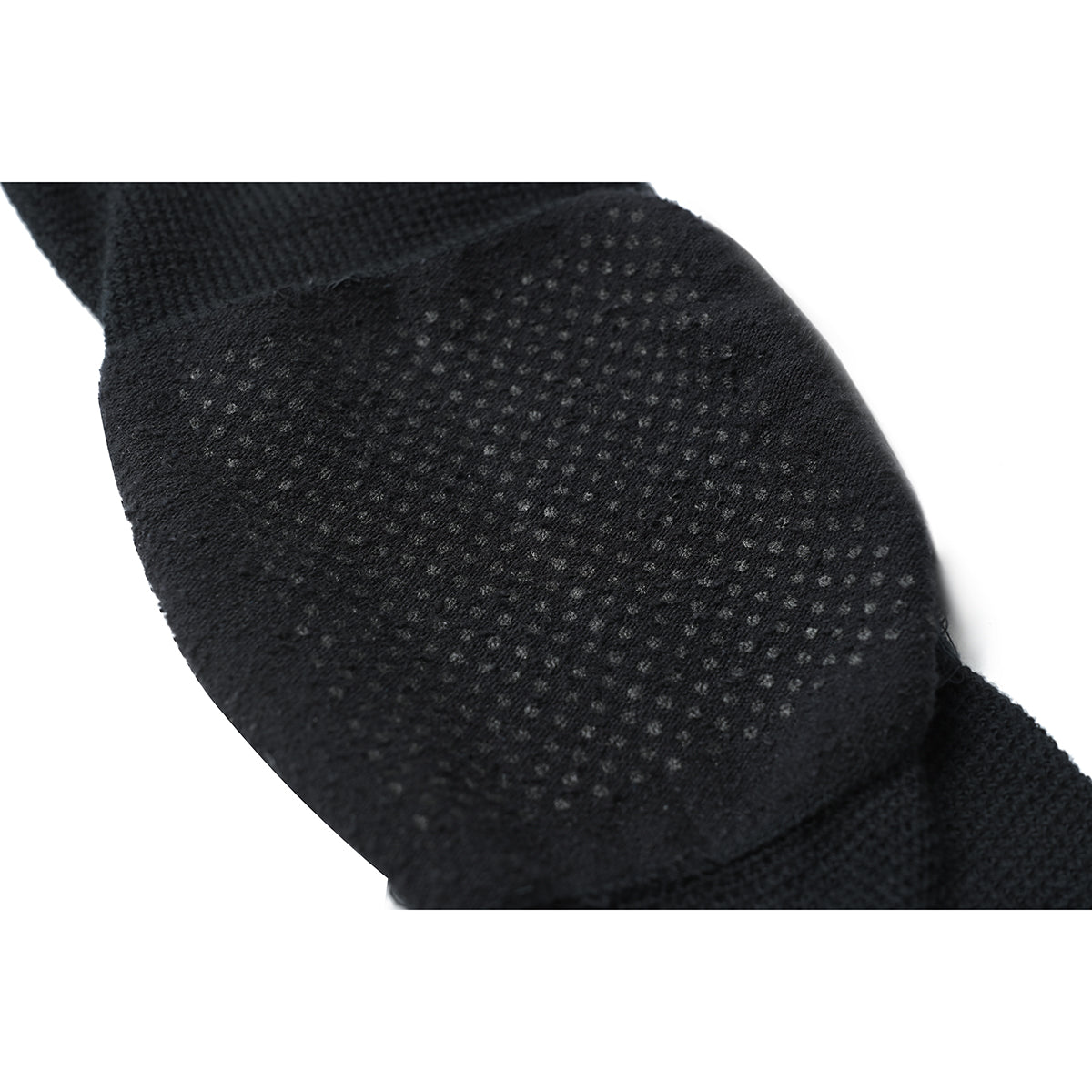 シルク混 ゆったり膝サポーター 1枚 ブラック