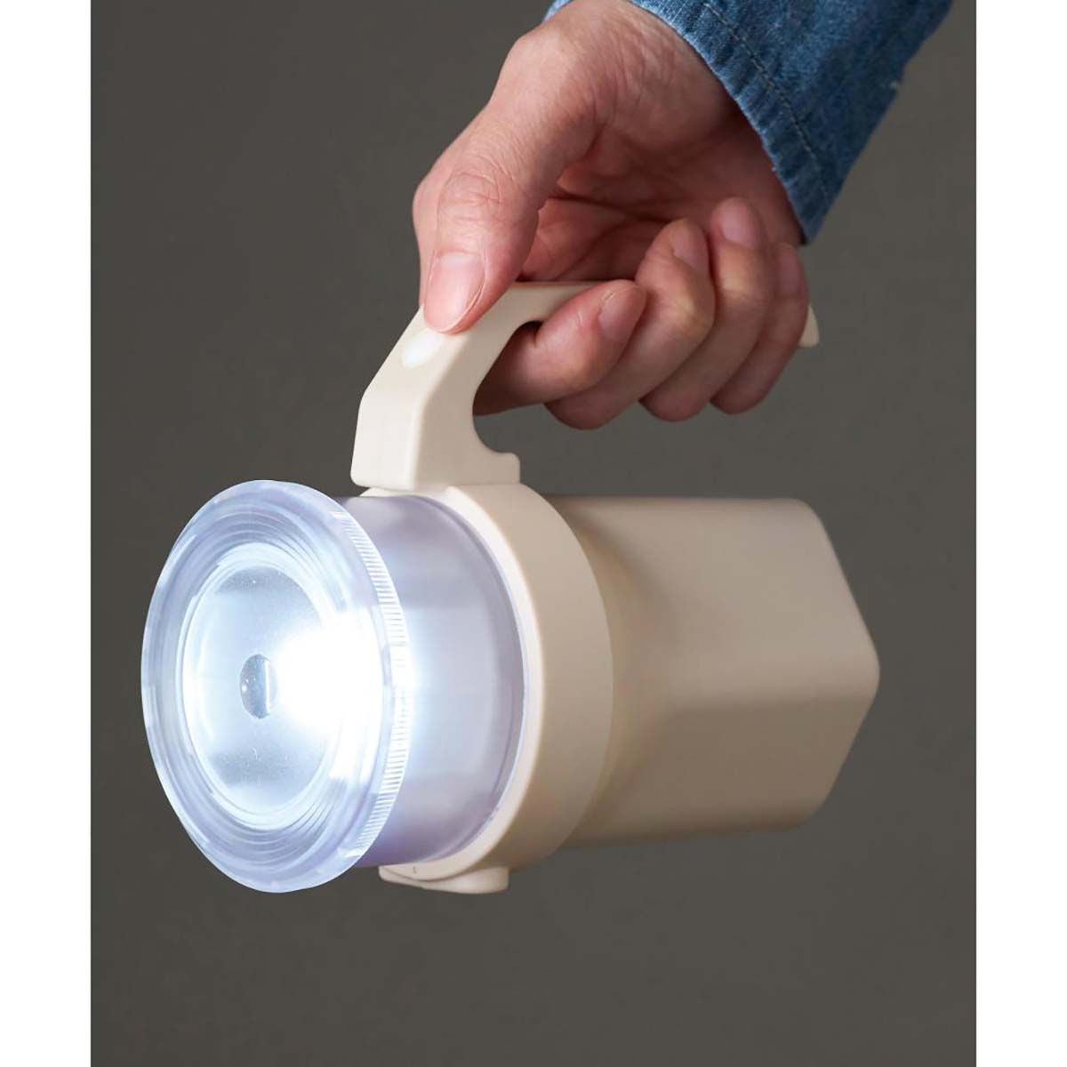 備えて安心　単1形から単4形まで使えるハンディライト