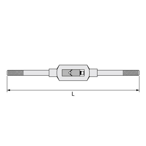 ライト精機 タップハンドル（並級） 6mm（♯0）