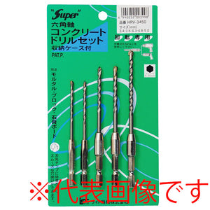 ライト精機 パック品 六角軸コンクリートドリル HRV-3403