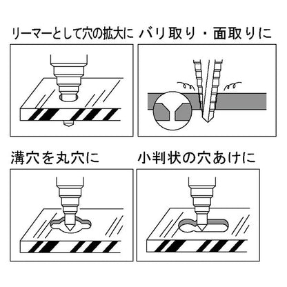 ライト精機 パック品 コニカルドリル 14mm