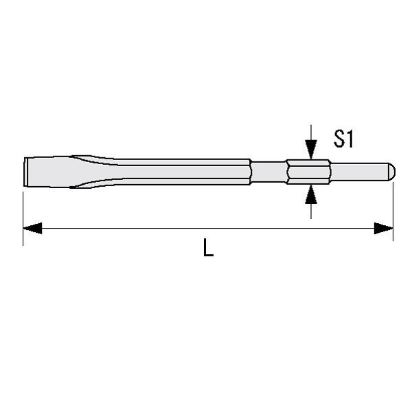 ライト精機 コールドチゼル 30H×410