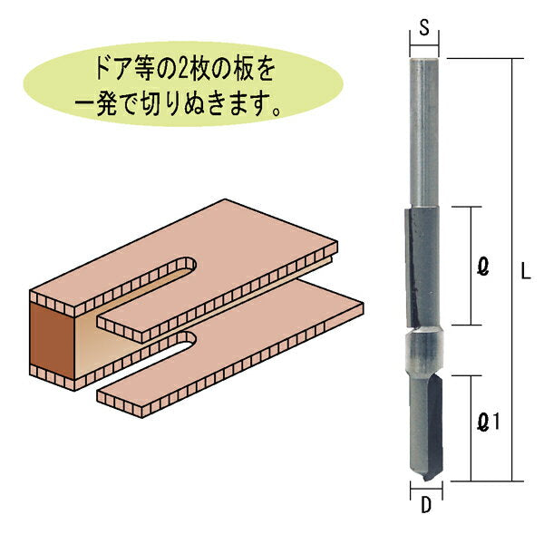 ライト精機 ルーター用超硬2段フラッシュ TR-37