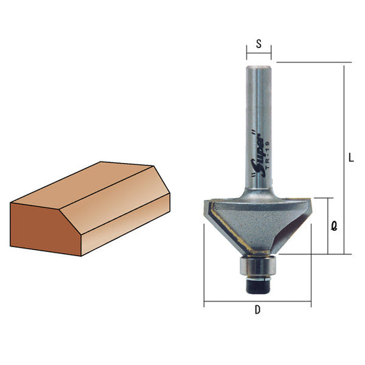 ライト精機 トリマ用角面（コロ付） TR-19