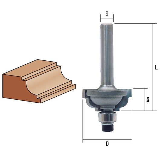 ライト精機 トリマ用両段サジ面（コロ付） TR-16