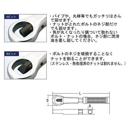 ライト精機 パック品 バイスレンチ LB-2N