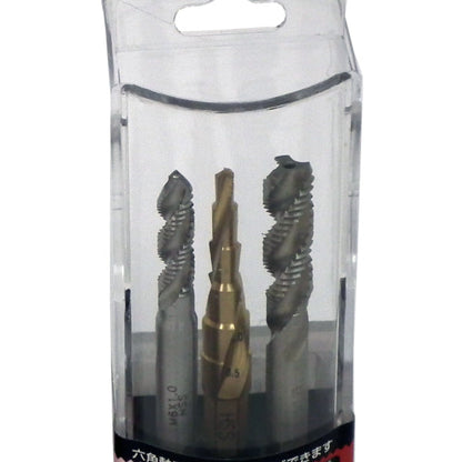 ライト精機 六角軸スパイラルタップセット M4/M6/下穴ドリル
