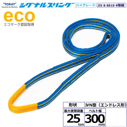 東レインターナショナル シグナルスリングHG SGE4N エンドレス形 25ton 幅300mm 長さ1.5m～5ｍ