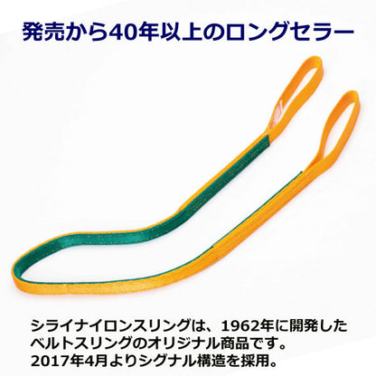 東レインターナショナル ナイロンスリング N3E 両端アイ形 0.8ton 幅25mm 長さ1m～10ｍ