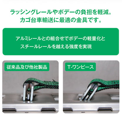 allsafe ラチェット式T-ワンピース仕様 固定1m×調節2m～5ｍ 緑