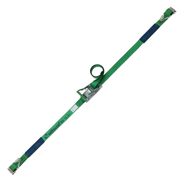 allsafe ラチェット式Tワンピース&ナローフック仕様 固定1m×調節4m～7ｍ 緑