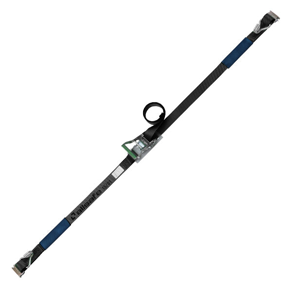 allsafe ラチェット式Tワンピース&ナローフック仕様 固定1m×調節4m～7ｍ 黒