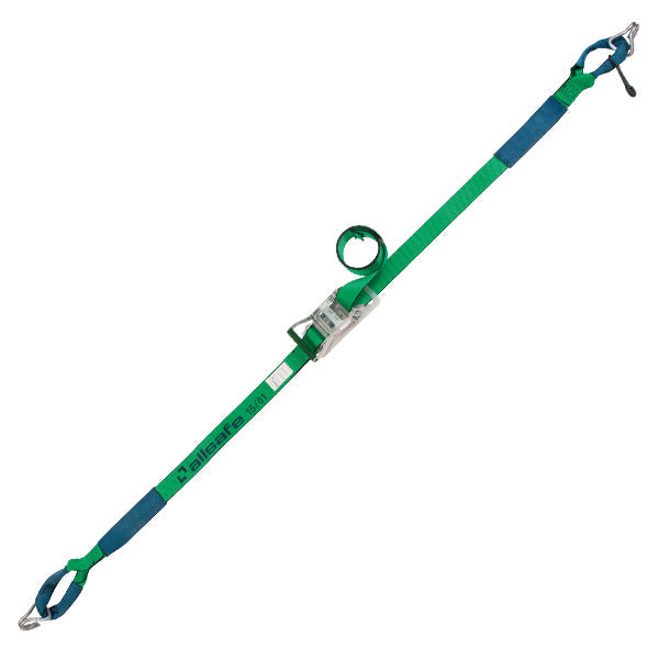 allsafe ラチェット式しぼり&ナローフック仕様 固定1m×調節4m～7ｍ 緑