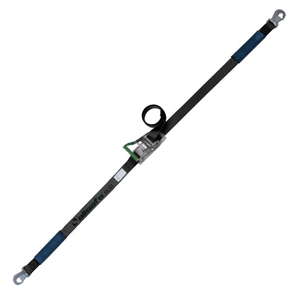 allsafe ラチェット式スナップフック仕様 固定1m×調節4m～7ｍ 黒