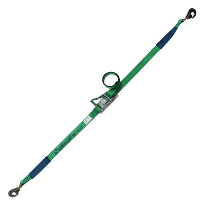 allsafe ラチェット式ツイストスナップフック仕様 固定1m×調節4m～7ｍ 緑