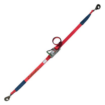allsafe ラチェット式ツイストスナップフック仕様 固定1m×調節4m～7ｍ 赤