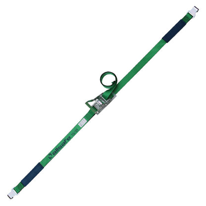 allsafe ラチェット式フラットフック仕様 固定1m×調節4m～7ｍ 緑