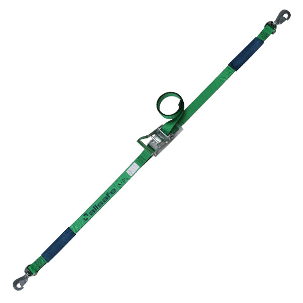 allsafe ラチェット式回転スナップフック仕様 固定1m×調節4m～7ｍ 緑