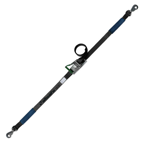 allsafe ラチェット式回転スナップフック仕様 固定1m×調節4m～7ｍ 黒