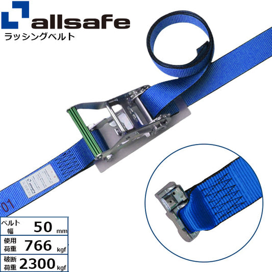 allsafe エアラインレール用ダブルスタッドフィッテイング仕様 固定1m×調節4m～7ｍ 青
