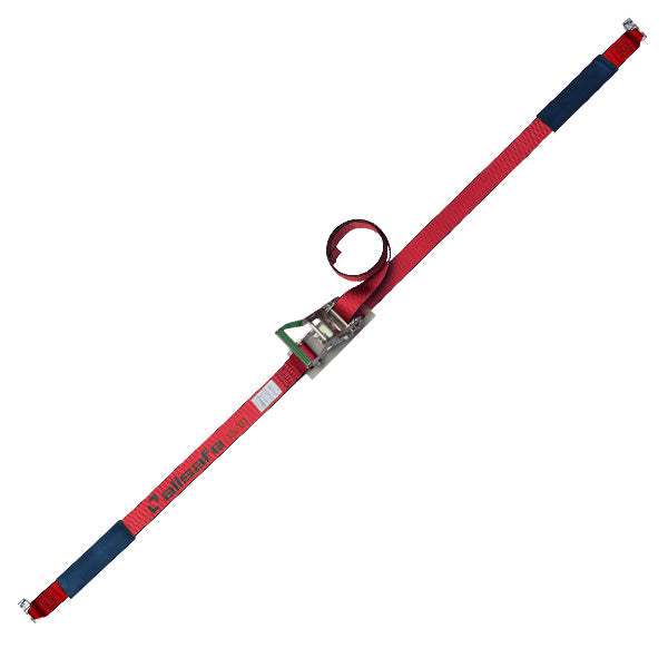 allsafe エアラインレール用ダブルスタッドフィッテイング仕様 固定1m×調節4m～7ｍ 赤