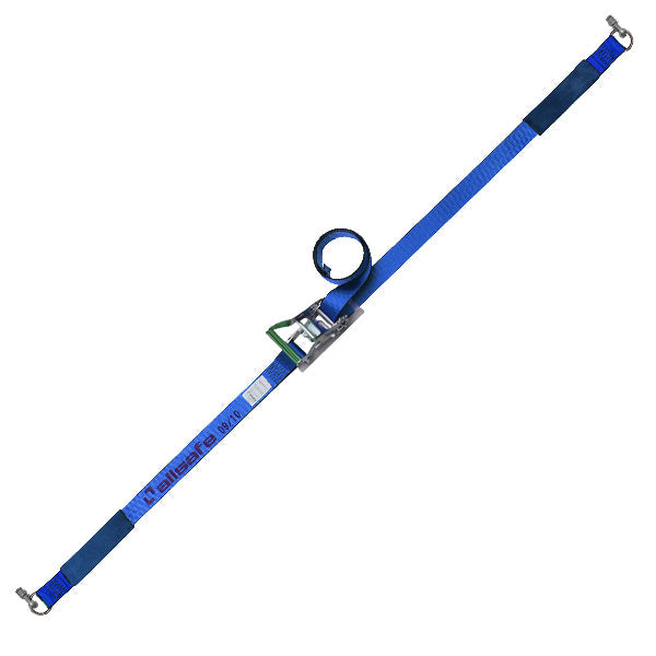 allsafe エアラインレール用ダブルスタッドフィッテイング リング付き固定1m×調節4m～7ｍ 青