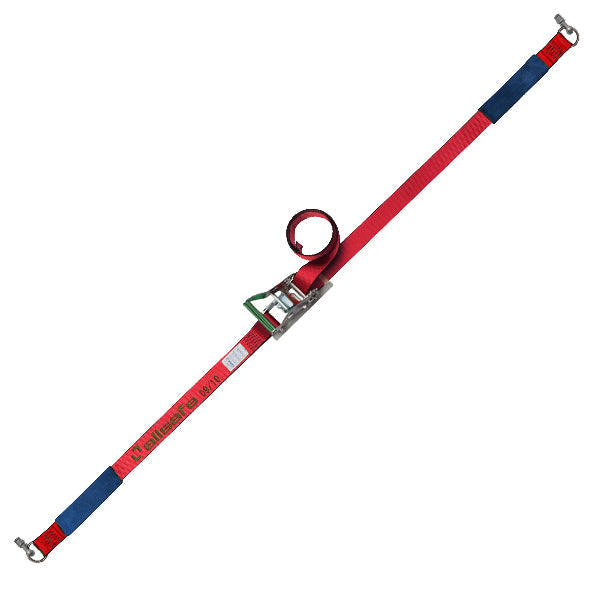 allsafe エアラインレール用ダブルスタッドフィッテイング リング付き固定1m×調節4m～7ｍ 赤