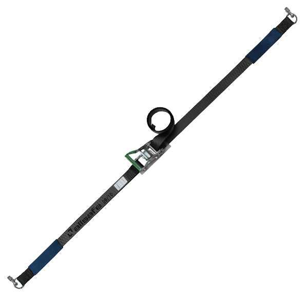 allsafe エアラインレール用ダブルスタッドフィッテイング リング付き固定1m×調節4m～7ｍ 黒