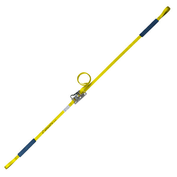 allsafe ラチェット式ループ仕様 固定1m×調節4m～7ｍ 黄