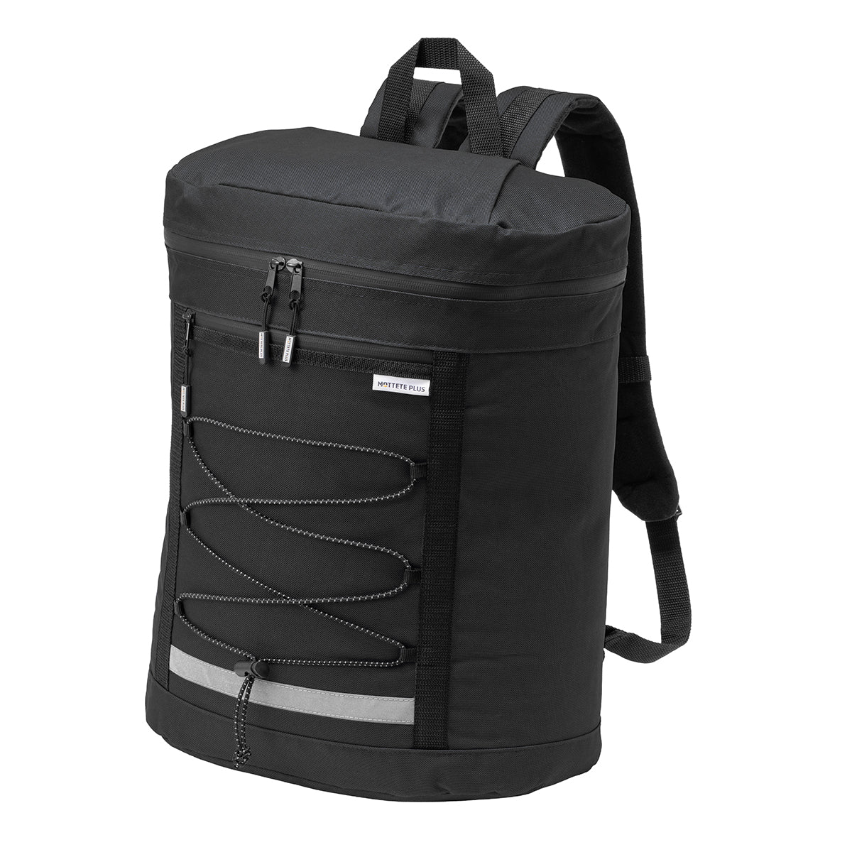 MOTTETE PLUS 寝具メーカーが考えた 防災リュック 宿泊5点セット ブラック