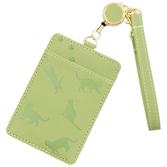 やっぱり猫が好き　パスケース　グリーンティー