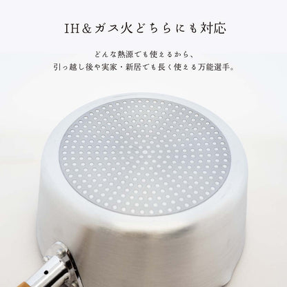 every U.　アルミ製 フッ素加工　雪平鍋　20cm
