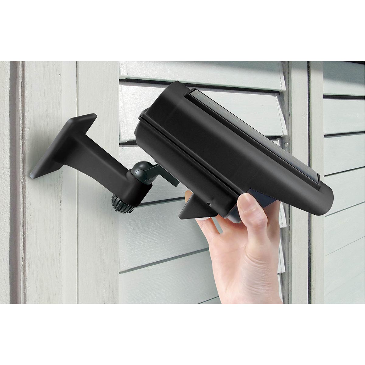 ソーラー充電センサー式　リアル防犯ダミーカメラ